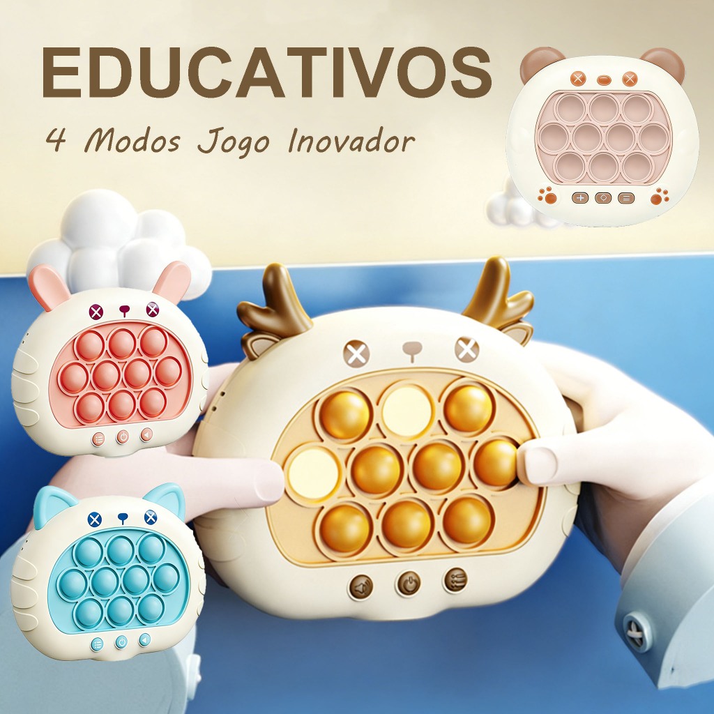 POP IT Eletrônico Com Música e Luz: Brinquedos Para As Pontas Dos Dedos  Brinquedo