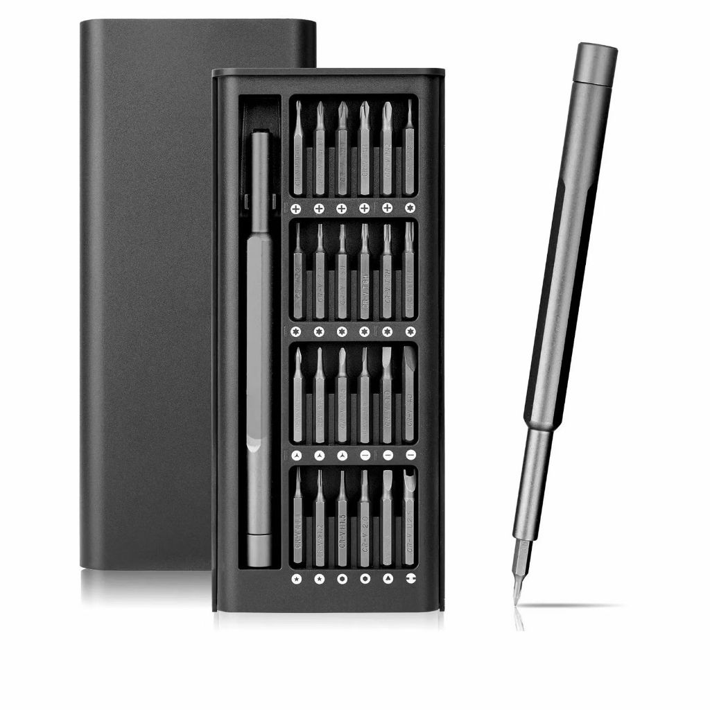 Conjunto Kit de Chaves de Precisão 25 Peças em 1 imã imantada Multiuso Ferramentas Reparo MANUAL