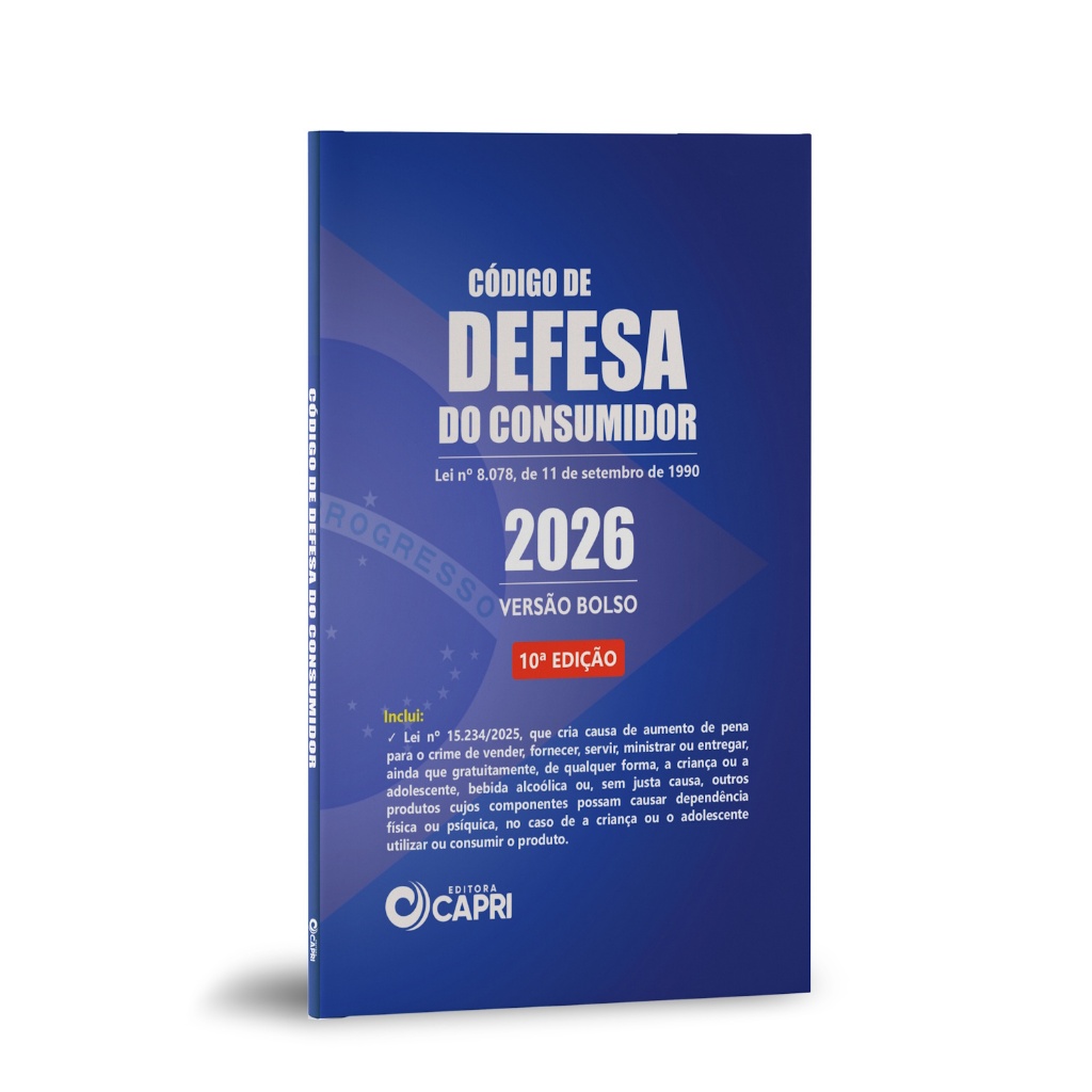 Livro Código de Defesa do Consumidor Versão Bolso 2026