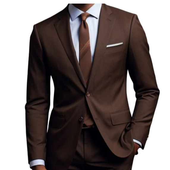 Terno Masculino Slim Marrom Corte Italiano Nova Coleção Lançamento