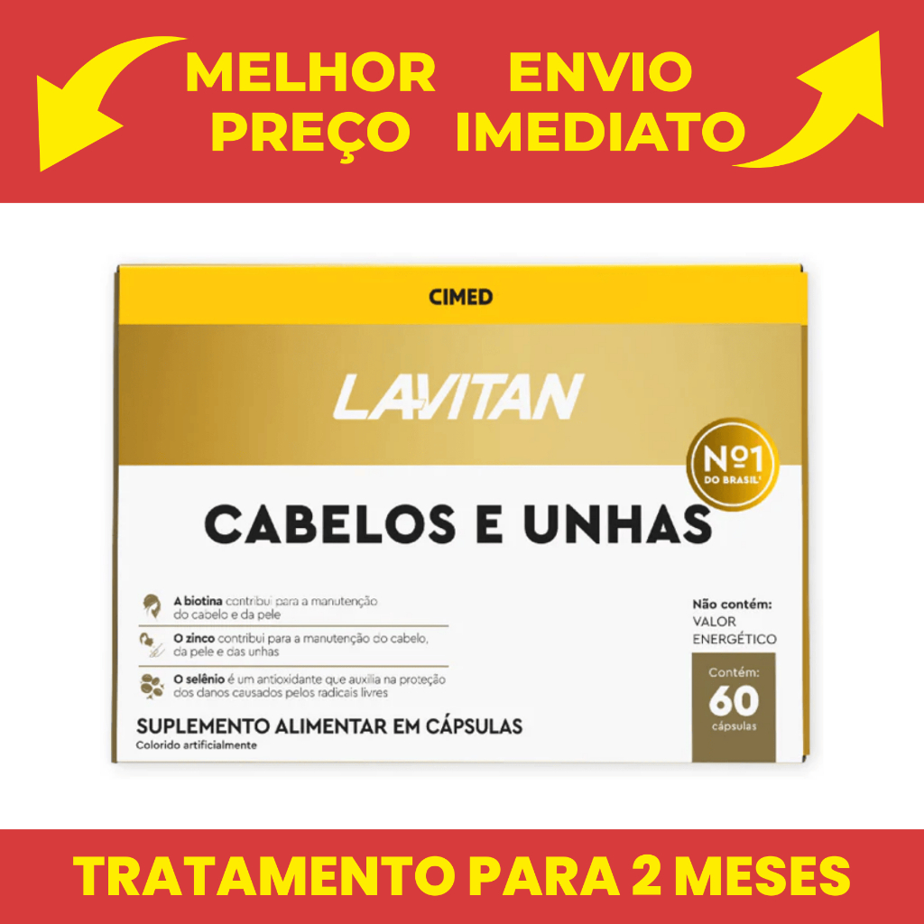 Lavitan Cabelos e Unhas Contém 60 Comprimidos - CIMED