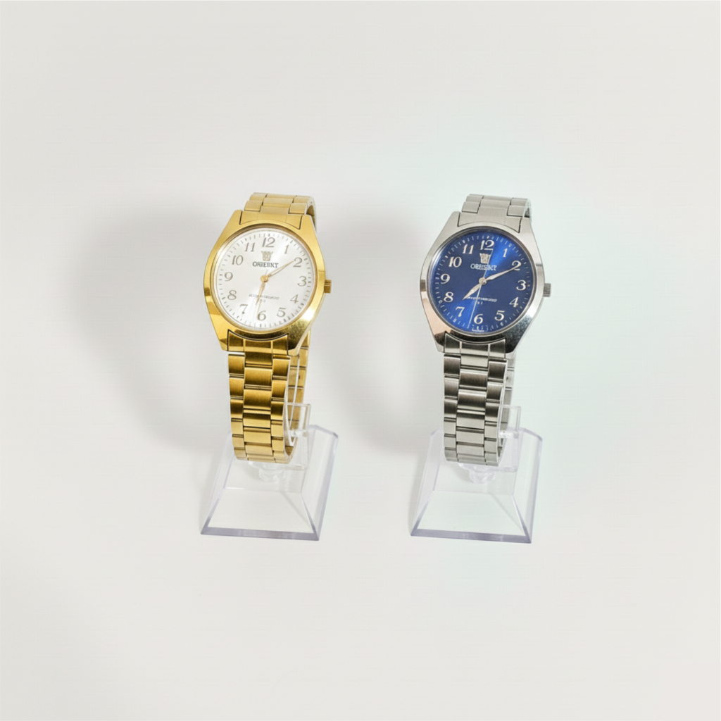 Relógios Orimet A Prova D' água Unissex Orimet Luxo De Aço Inoxidável Dourado e Prata