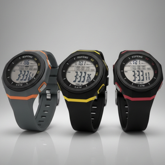 Relógio Digital Masculino Esportivo À Prova D'Água Original Cronômetro Alarme Luz LED Academia