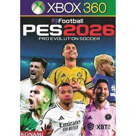 Novo Pes 2026 Pro Evolution Soccer em Português Brazukas -  Xbox 360 LT3.0