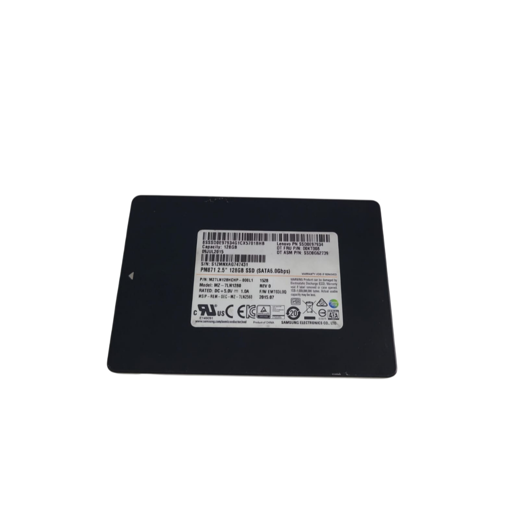Ssd Samsung 128gb Sata 6.0gbps 2,5'' PM871