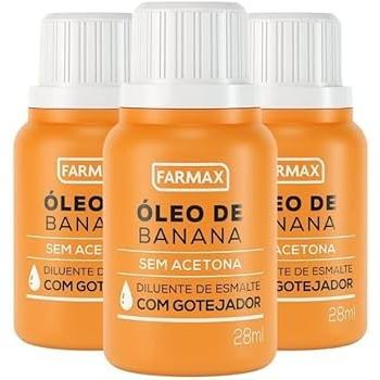 Óleo de Banana Diluente de Esmalte Farmax 28ml