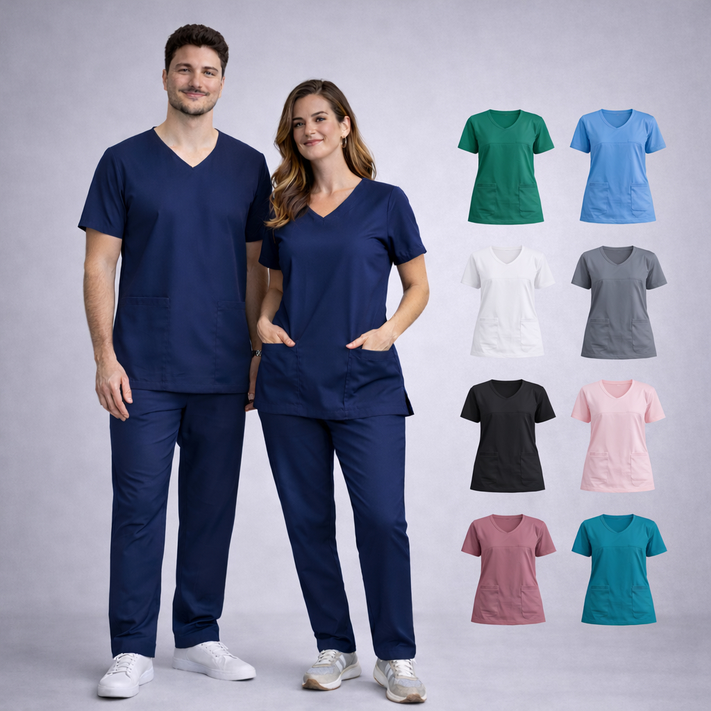 Pijama Cirurgico Conjunto Scrub Hospitalar Unissex Profissional Feminino Masculino