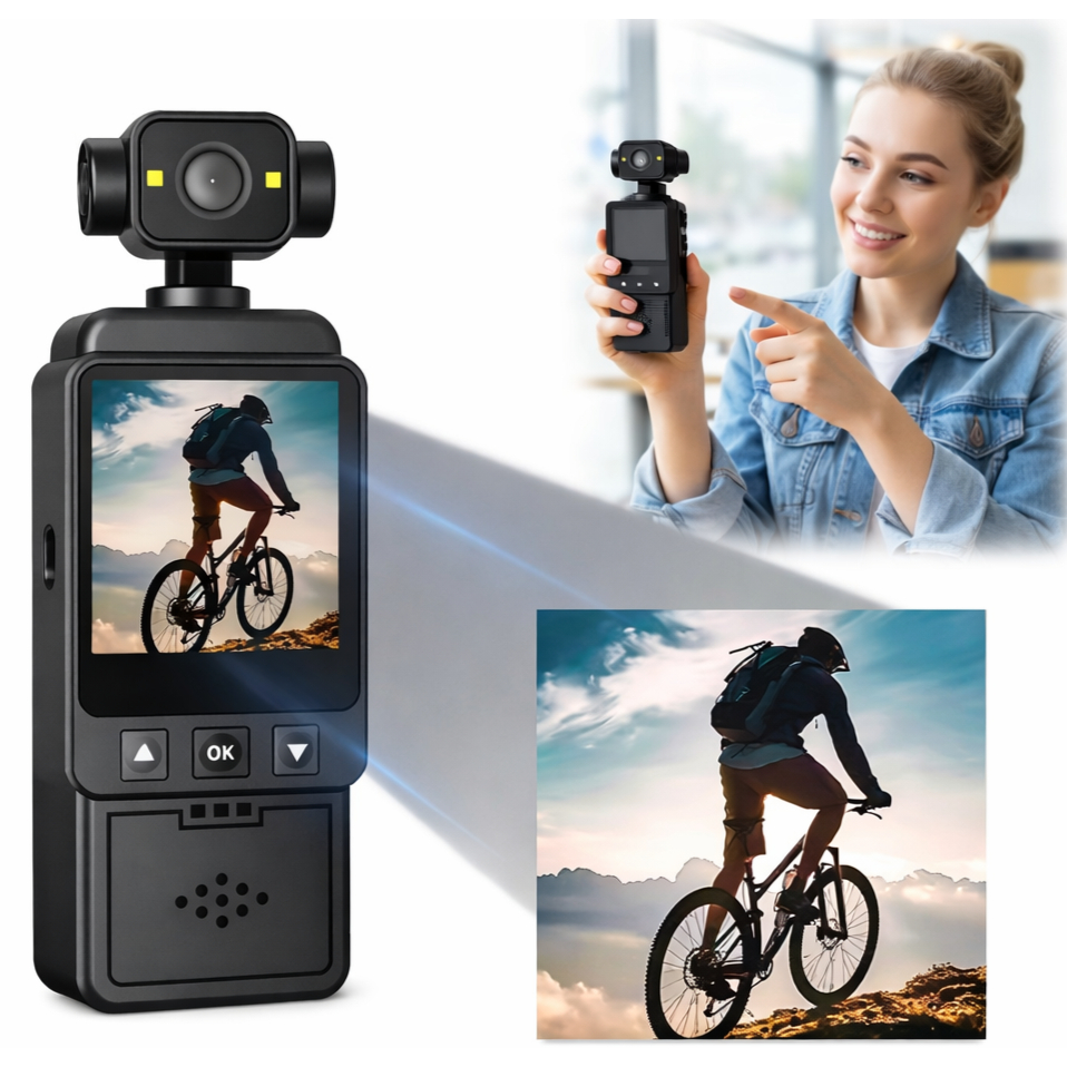 Câmera Esportiva 1080P WiFi para Motocicleta À Prova d'Água Gravador de Viagem Vlogging e Ciclismo