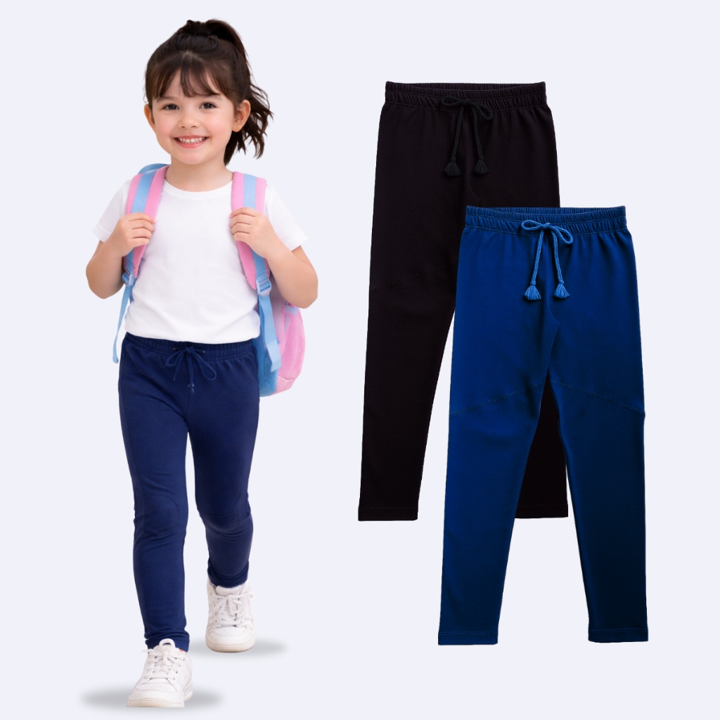 Calça Legging Leg Infantil Menina Cotton Conforto Dia a dia Moda Básica Estilo Blogueirinha Montaria