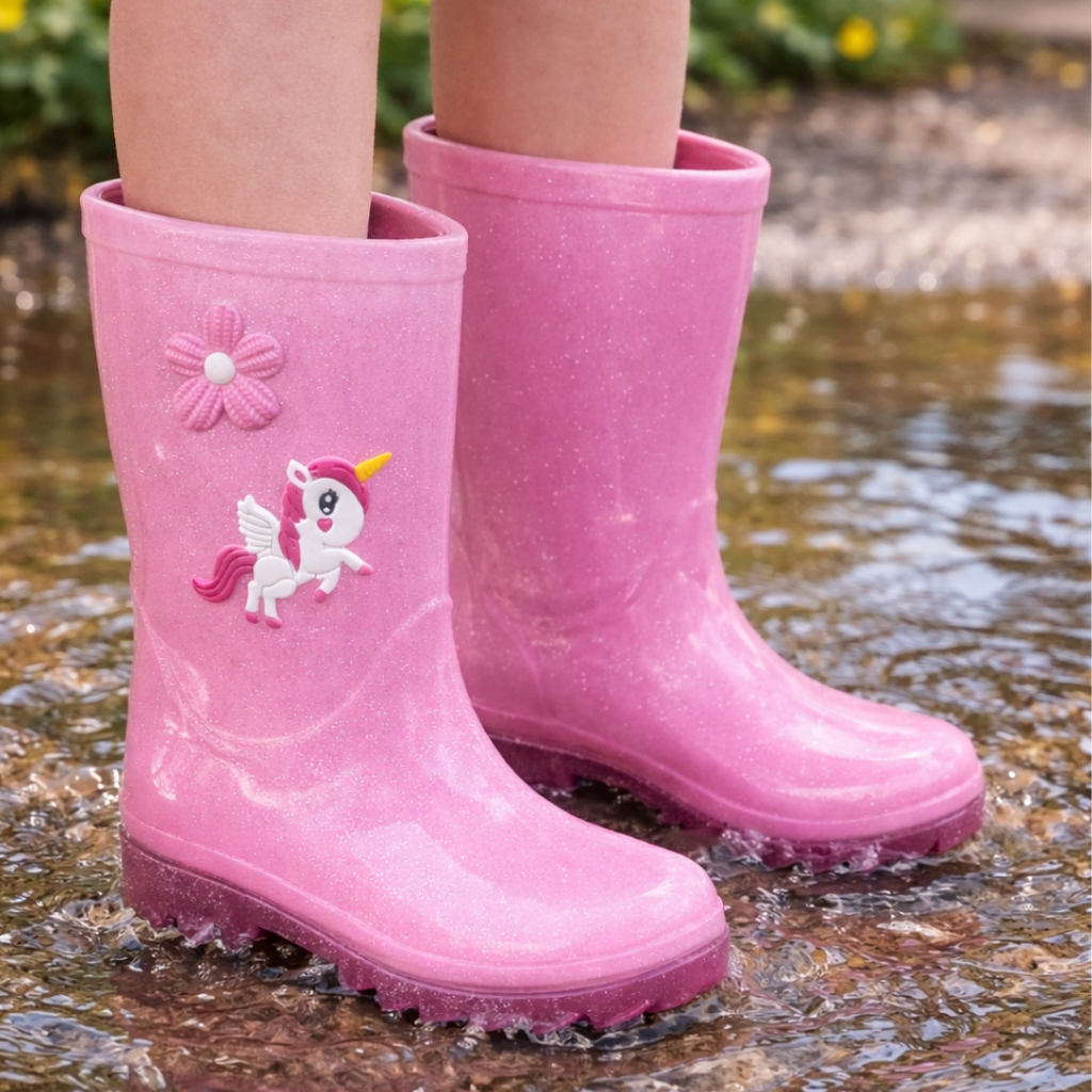 Bota Infantil Menina Galocha Impermeável Feminina