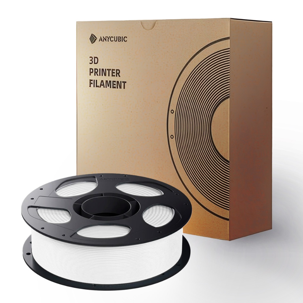 Filamento PETG Anycubic para Impressão 3D - Branco - 1Kg - 1,75mm