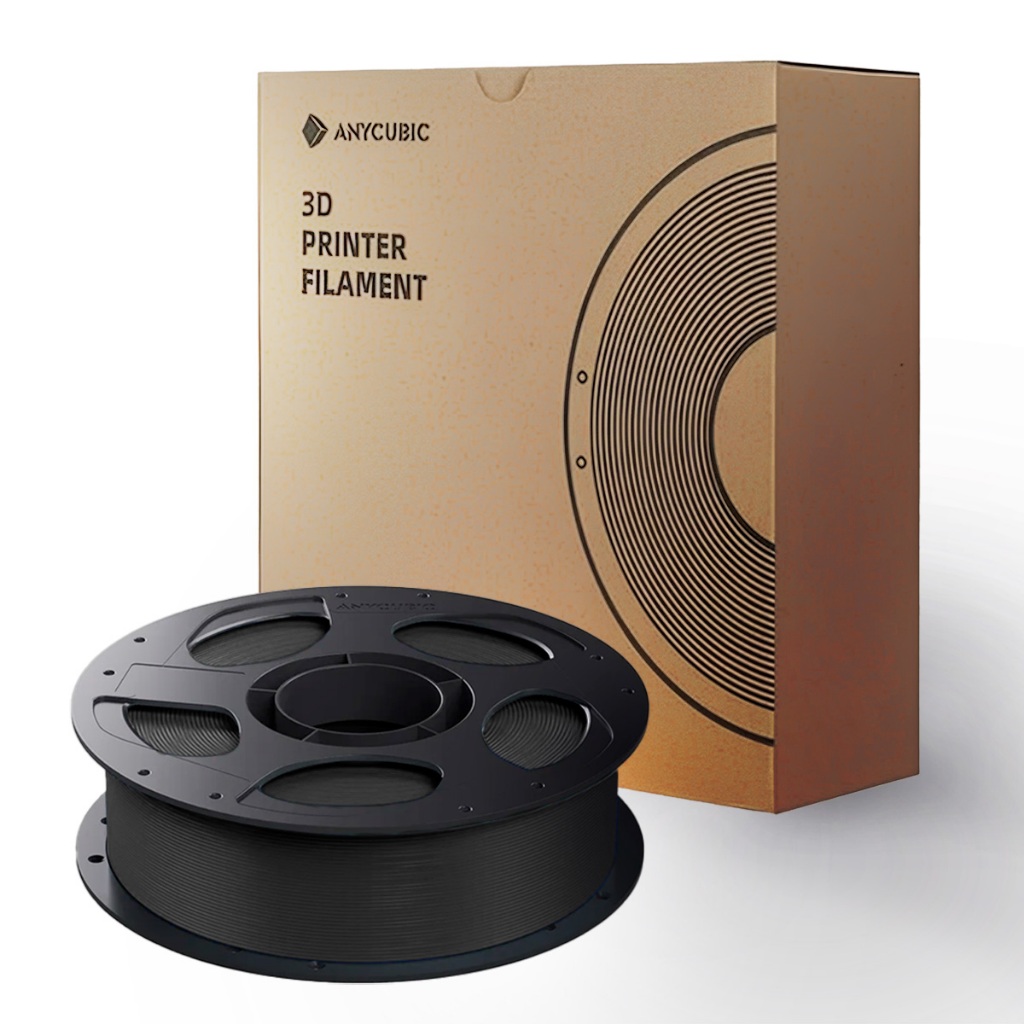 Filamento PETG Anycubic para Impressão 3D - Preto - 1Kg - 1,75mm