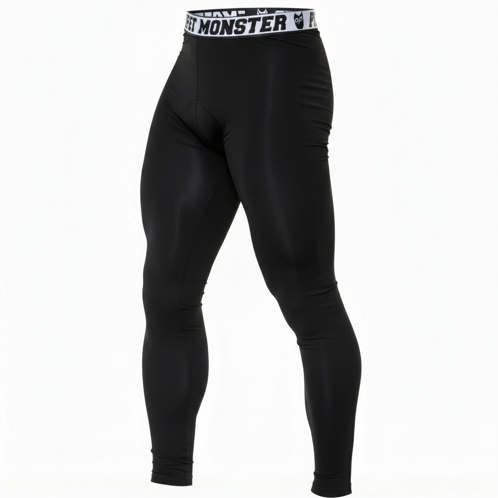 Calça Térmica Segunda Pele Esportivo Masculino Proteção UV50+ Microfibra PitMonster
