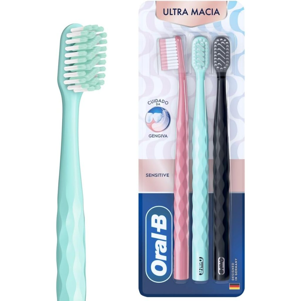 Oral-B Escova de Dente Oral‑B Iconic Premium 3 Unidades, Multicor