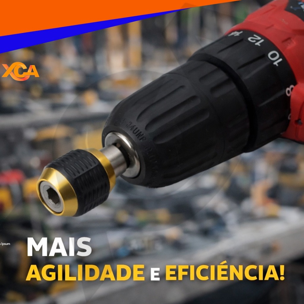 Suporte De Broca Troca Rápida Extensão Magnética Hexagonal De 1/4"  Bits Chave Acoplamento Liberação