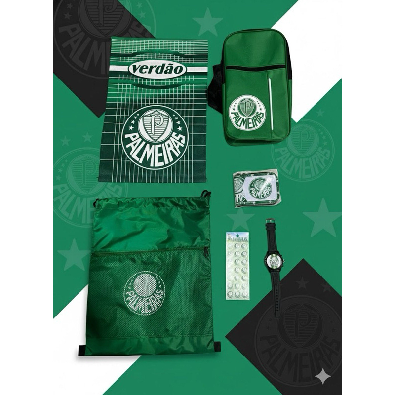 Kit Presente Personalizado do Palmeiras - Conjunto Exclusivo para Torcedor Palmeirense Apaixonado!