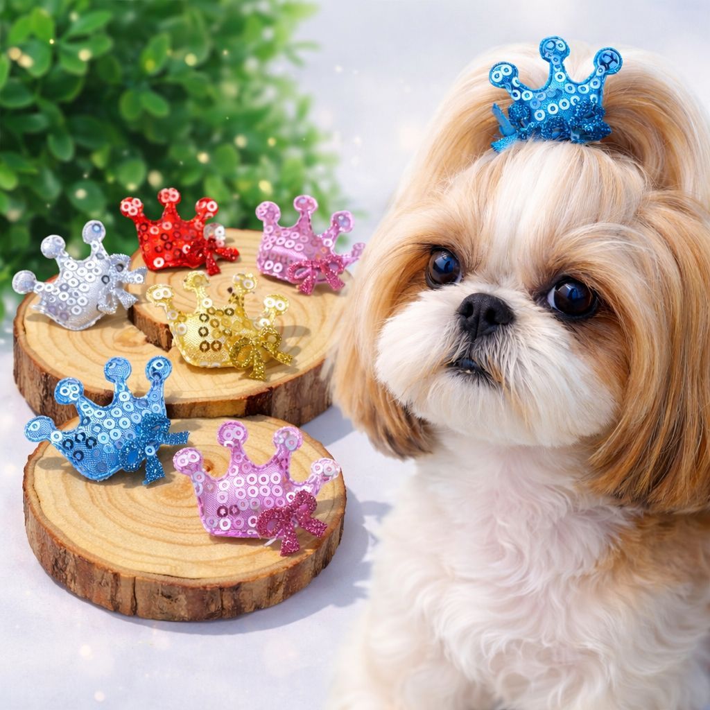 60/120/150 COROINHA PET LAÇOS PET LACINHOS PET LAÇO COROA BANHO E TOSA Atacado