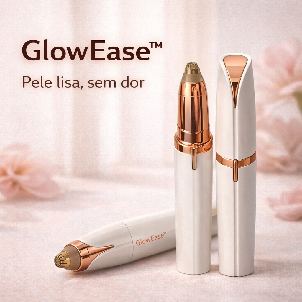 Caneta Depiladora Elétrica USB Recarregável Facial Buço e Sobrancelha Sem Dor