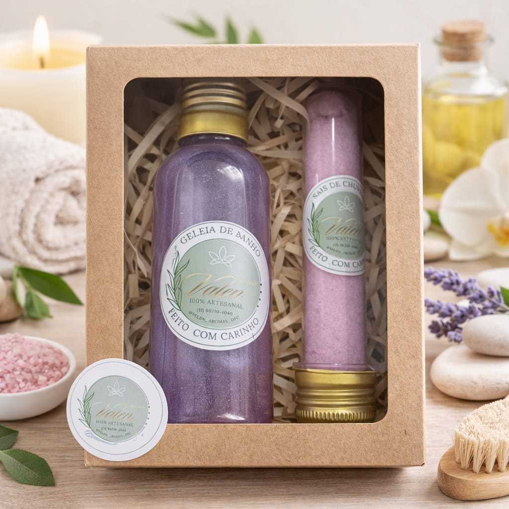 Mimo Spa em Casa Geléia de Banho+Sais Relaxantes Alívio do Estresse  Presente Perfeito para Mães