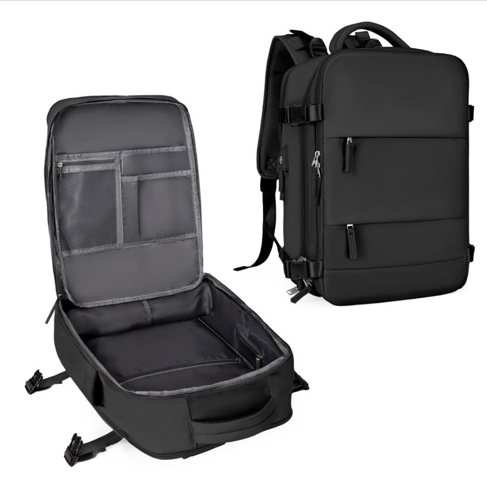 Mochila de viagem grande para mulheres e homens, mochila de mão, mochila de notebook, impermeável