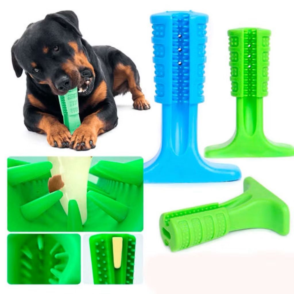 Escova Dente Pet Limpadora Mordedor Massageador Cachorro Cão Remove Tártaro P Colorido Ração