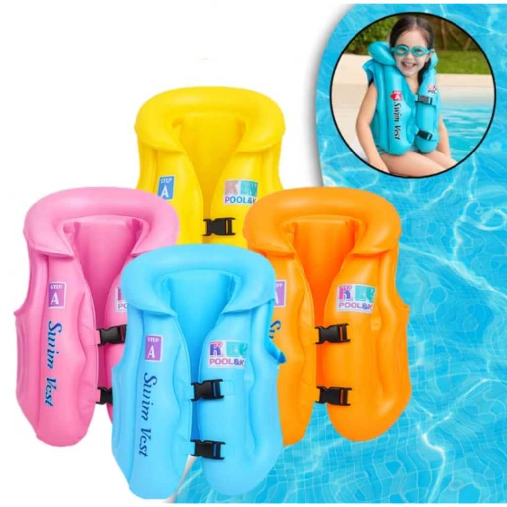Os coletes salva-vidas infláveis ​​infantis são ideais para piscinas, praias e para uso no verão. Esses dispositivos flu