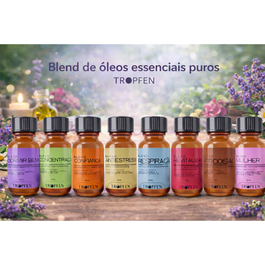 Aromaterapia Blend de Óleo Essencial Puro Tropfen 10 mL