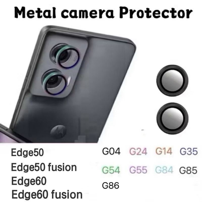 Película Protetora de Lentes de câmera Lisa de metal para Motorola G04 G24 G14 G35 G54 G84 G85 G86 G04s Edge 50/60Fusion
