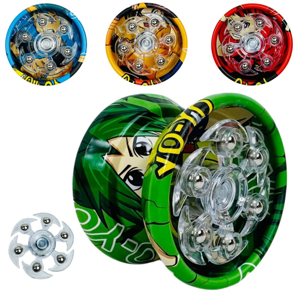 Yoyo Profissional De Metal Com Rolamento Ioiô De Alta Performance Ideal Para Manobras Truques