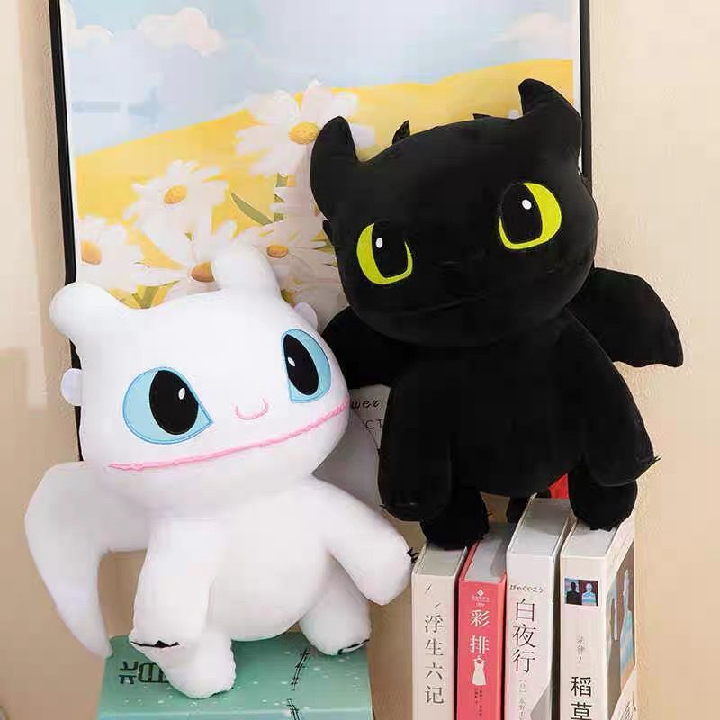 30cm Pelúcia Banguela Fúria da Noite e Fúria da Luz – Boneco Macio Decorativo e Presente Infantil