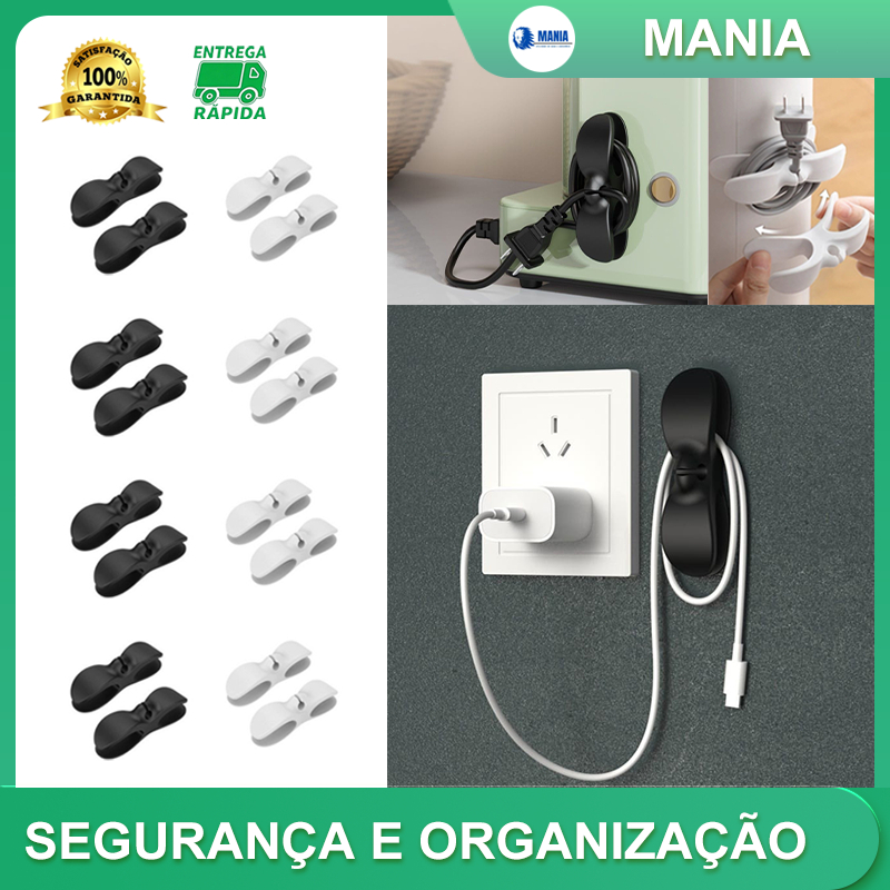 Kit3/6/9/12 Suporte Do Cabo Clipe Universal O Invólucro  Organizador Para Cabos De Armazenamento De Mixer Liquidificador