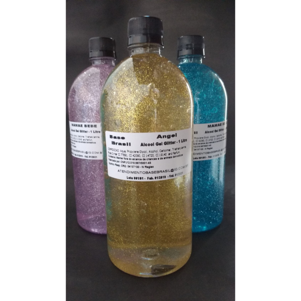 Álcool em Gel Glitter Perfumado Aymoré - 1 Litro