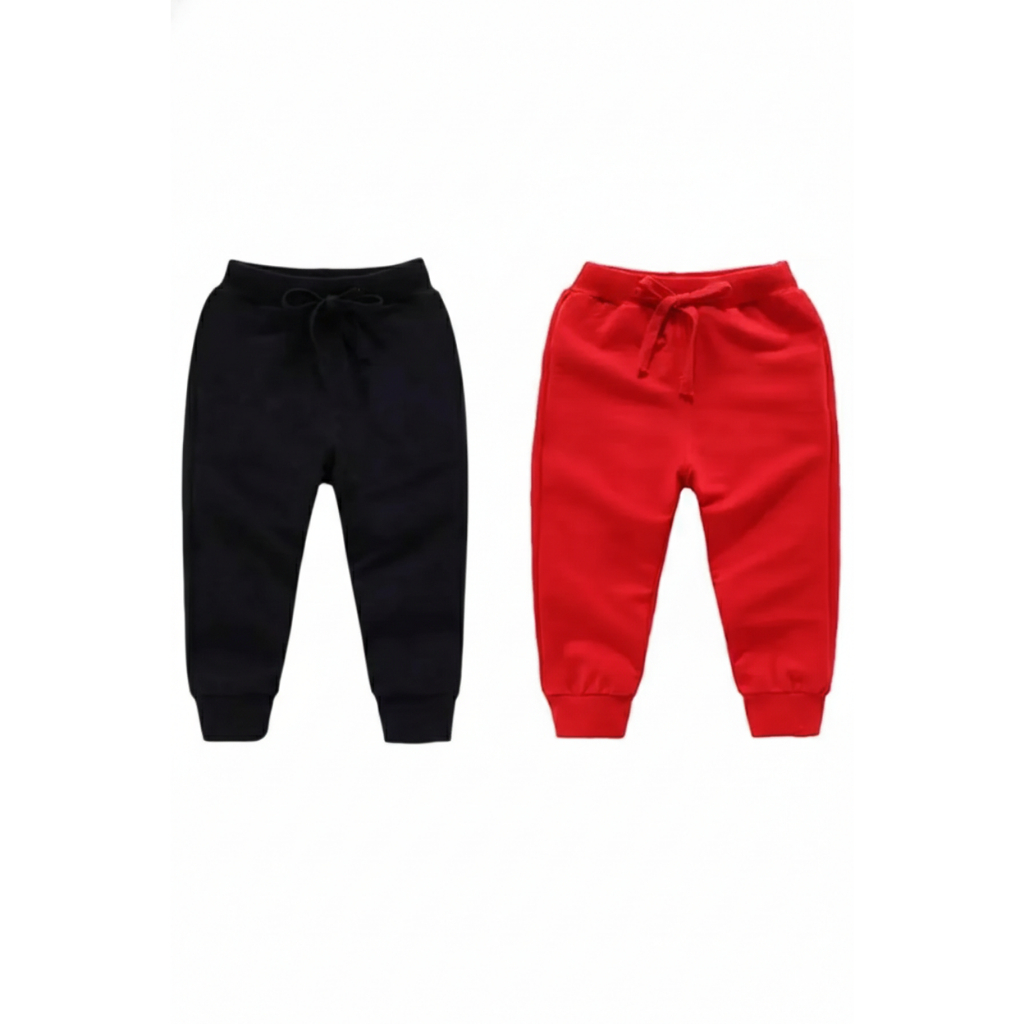 Kit 2 Calças Moletom Flanelado Infantil Escola Creche Inverno Frio Menina e Menino Tamanho 2 ao 8