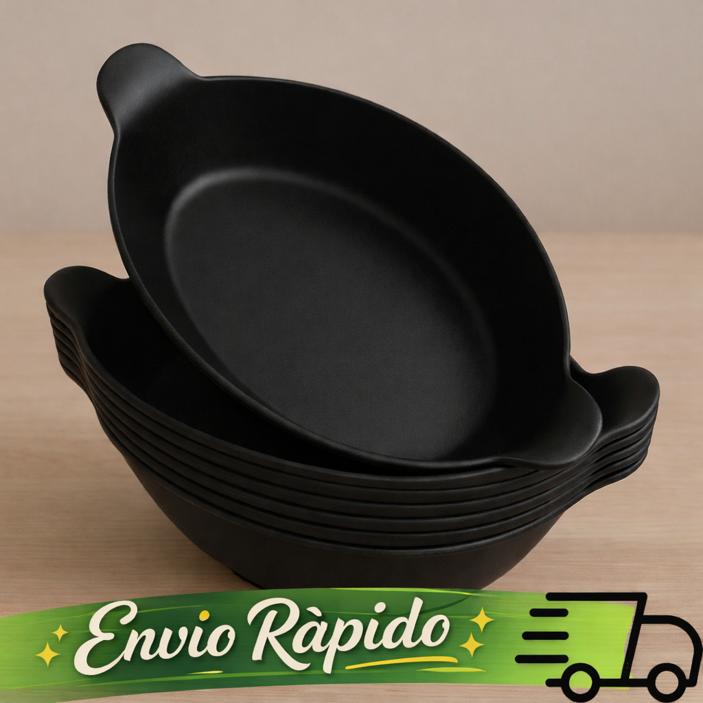 Kit 10 a 1 petisqueira barquinha canoa PRETA petiscos churras festa frios para servir amendoim caldo