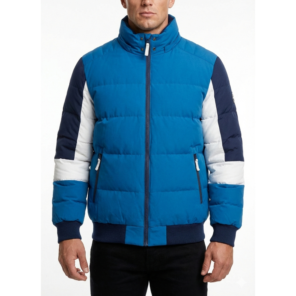Jaqueta Puffer Masculina Acolchoada Inverno Casual Esportiva 100% Poliéster