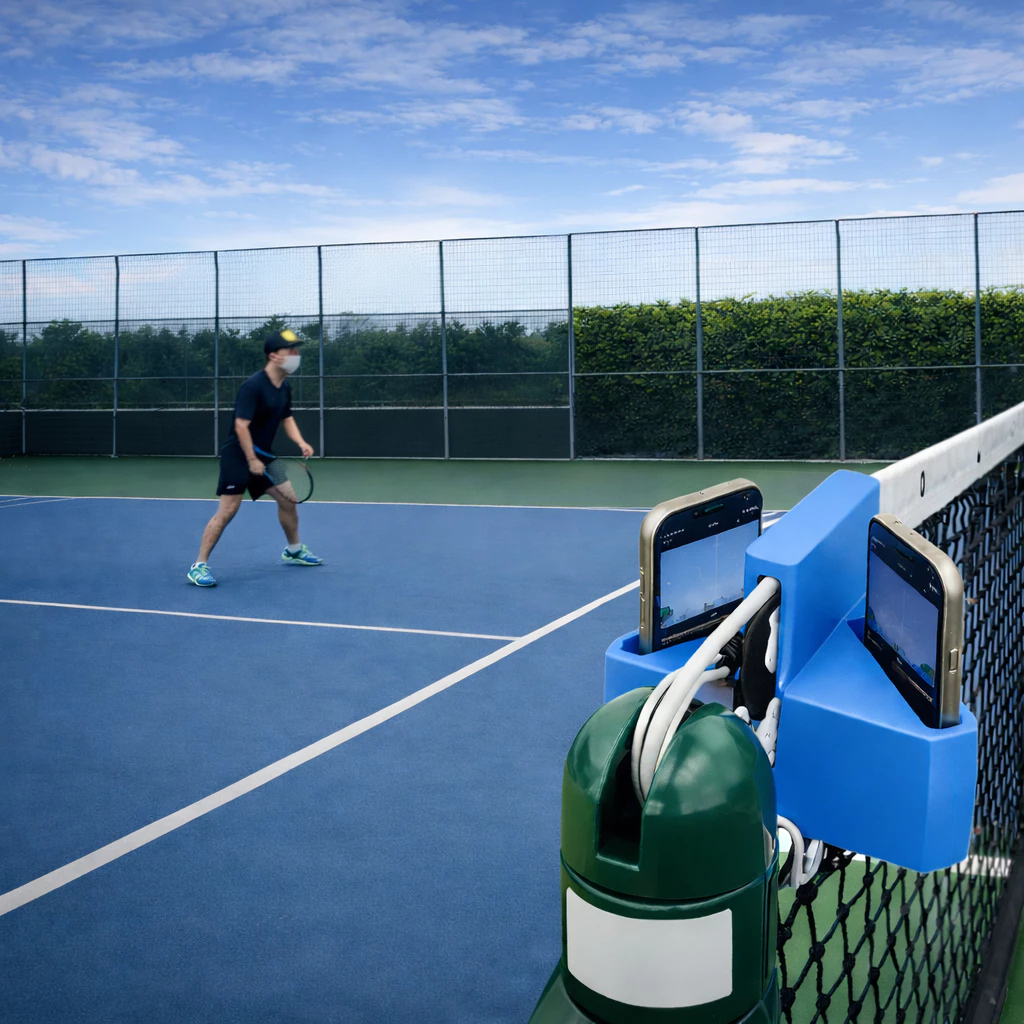 Apoio de Celular para rede Filmar Tenis Beach Tenis Padel Volei