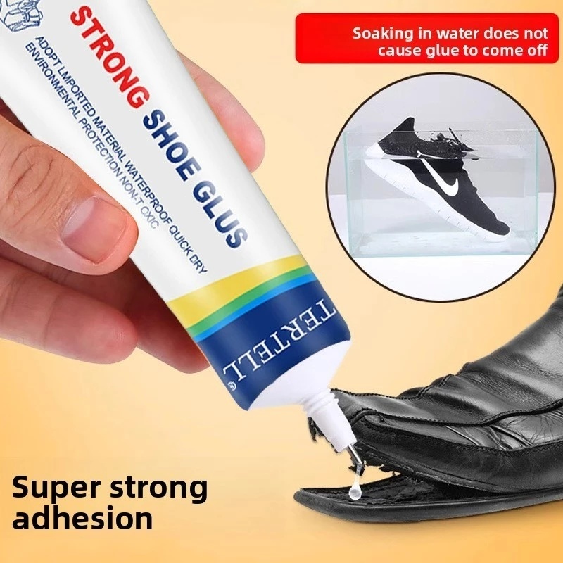 Cola para Sapatos Premium de Alta Resistência 60ml - Adesivo de Reparação para Calçado de Couro e Sapatilhas Desportivas