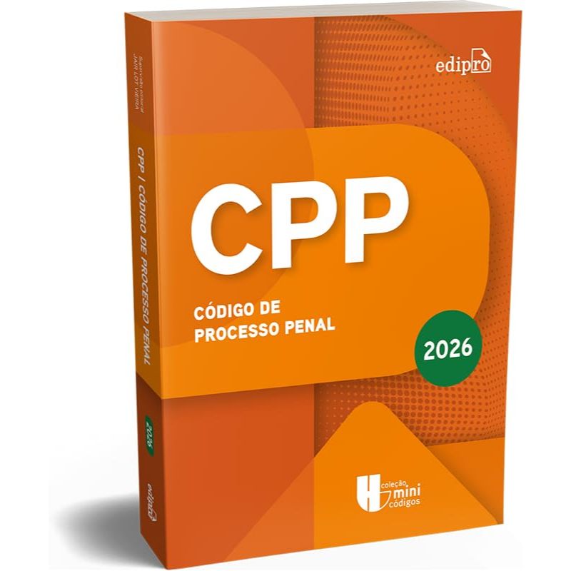 CPP - Código de Processo Penal 2026 - Coleção Mini Códigos 2026 - Livros de direito (LANÇAMENTO)