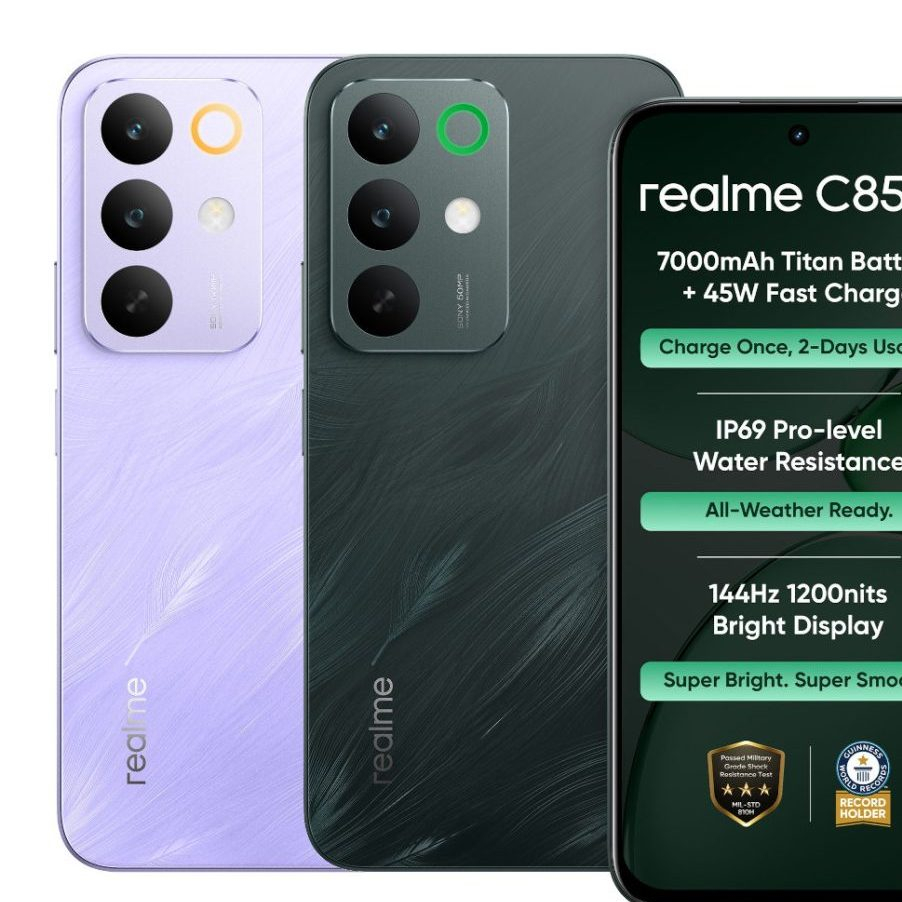 CELULAR REALME C85 PRO 256GB E 8 RAM COM NFC DOIS CHIP FONTE BRASIL GARANTIA 1 ANO VAI COM CAPA BRINDE NA CAIXA