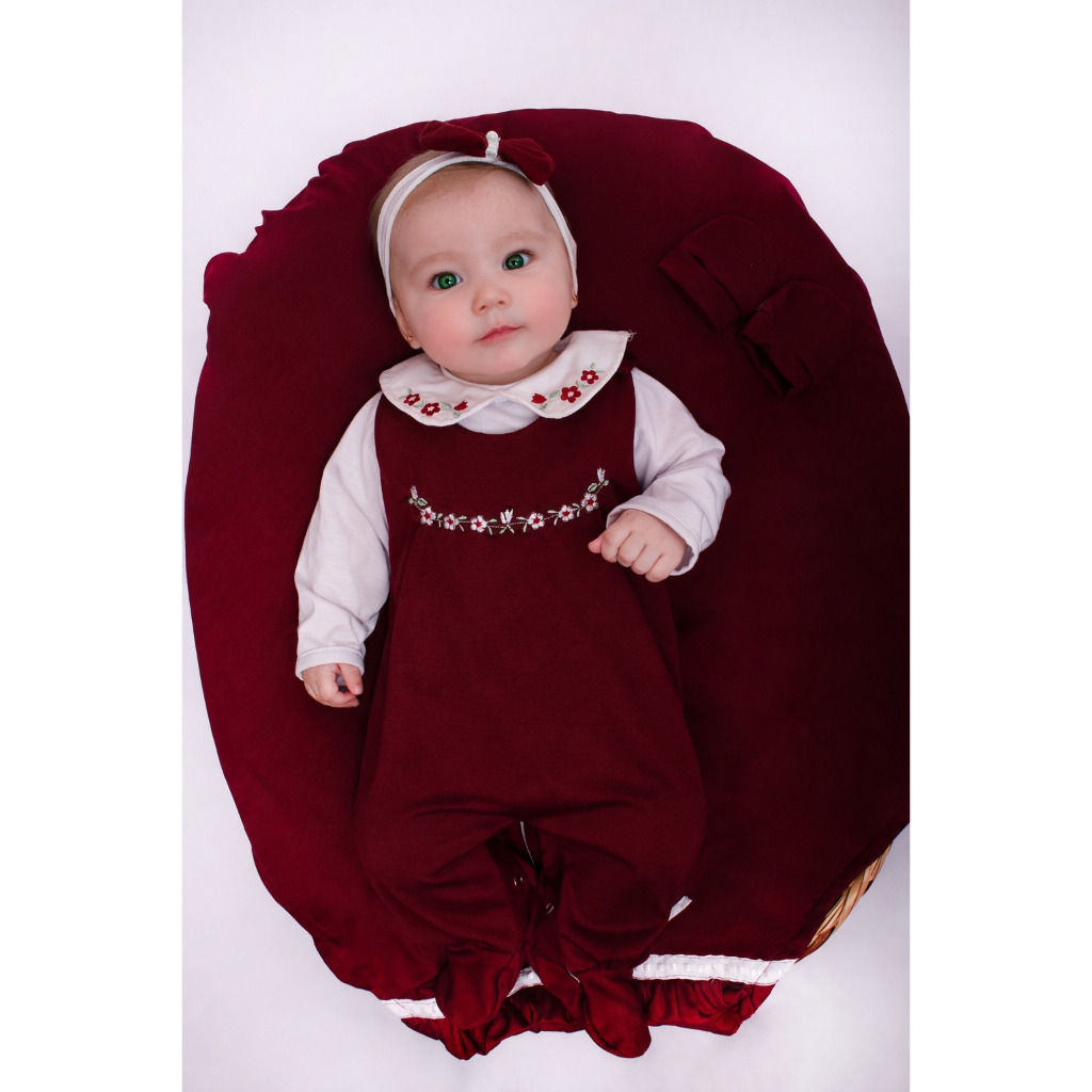 Saída Maternidade Menina Bela 05 peças Roupas de Bebê