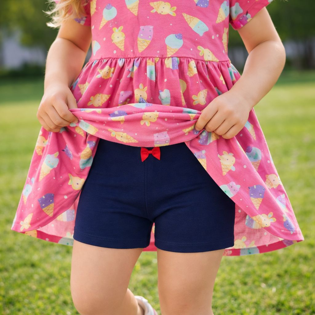 Kit 3 Shorts Pretos Infantil Menina Segunda Pele Algodão Confortável Bebê | Feminina | Tam 2 ao 12 anos