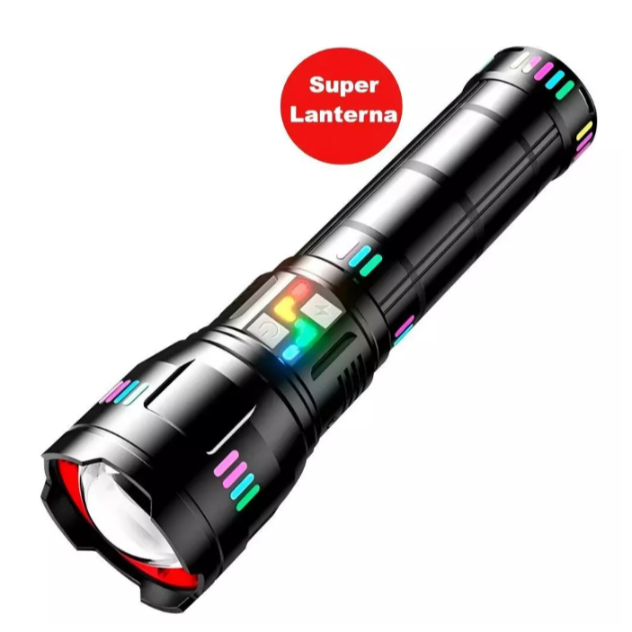 lanterna tática led laser titanium canhão de luz mais potente 2000 metros de zoom