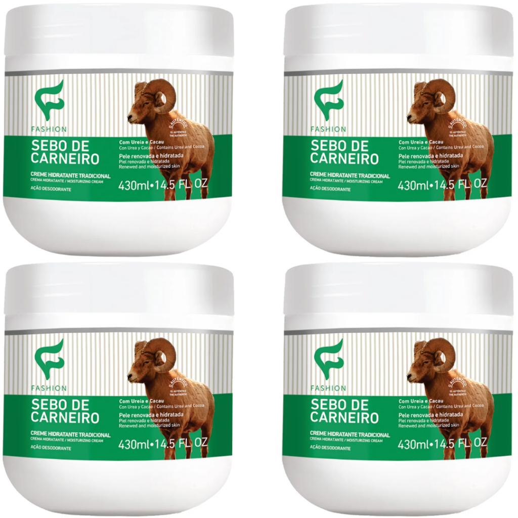 Sebo de Carneiro Tradicional Pote 430ml - Fashion Cosméticos