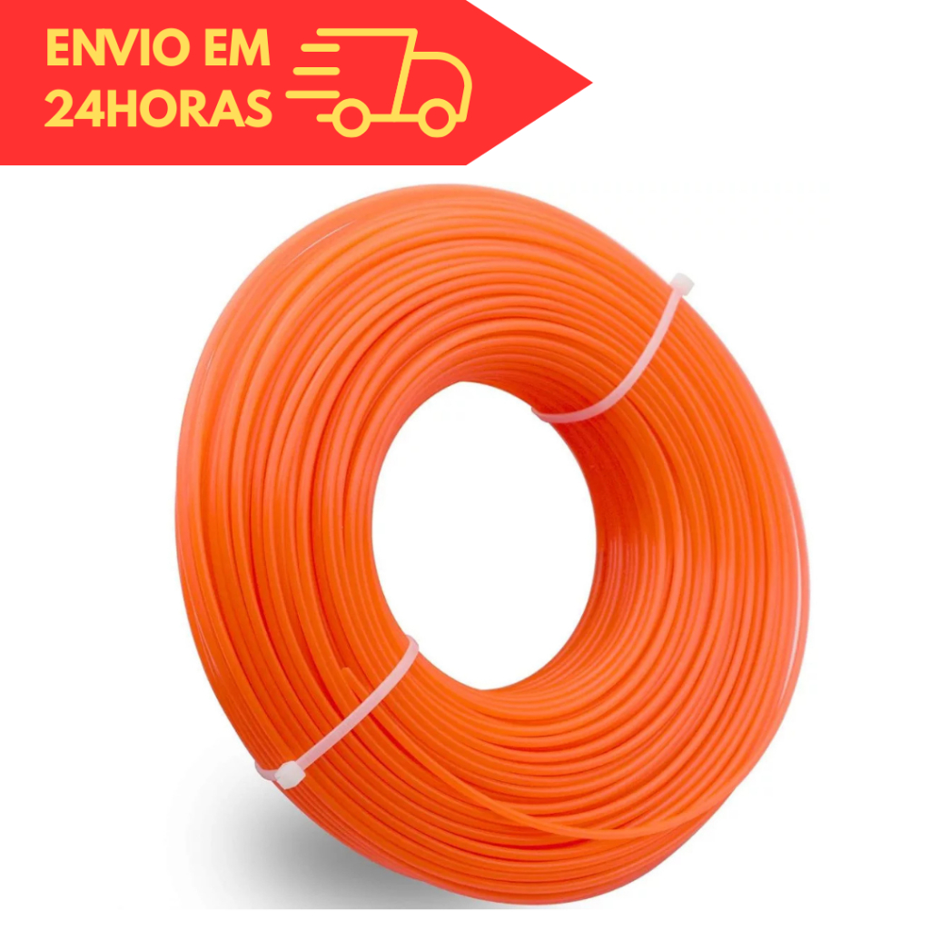 Kit Fio de Nylon para Roçadeira 3mm de Alta Resistência