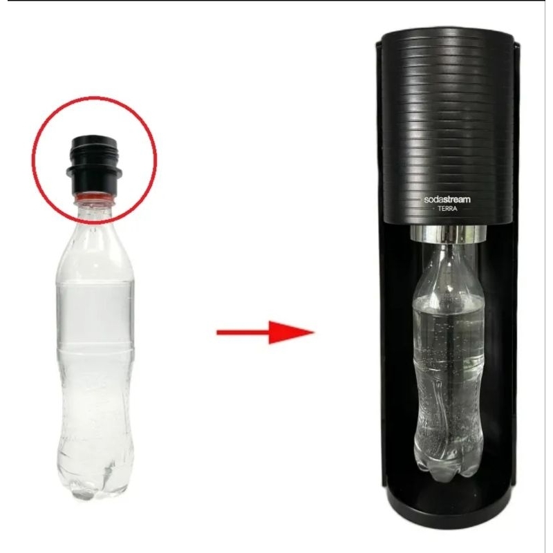Adaptador garrafa PET máquina Sodastream 02 peças