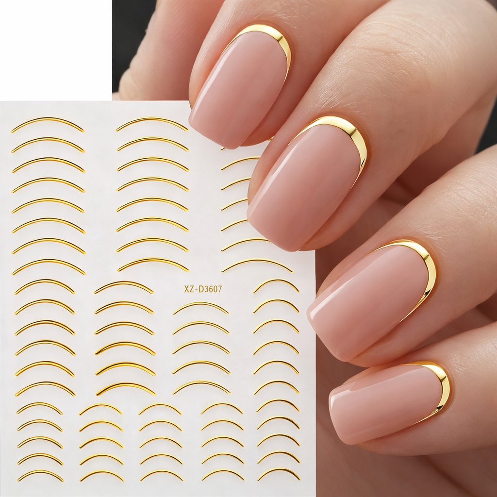 Kit 12 Cartelas de Adesivos para Unhas Decoradas Estampas Variadas