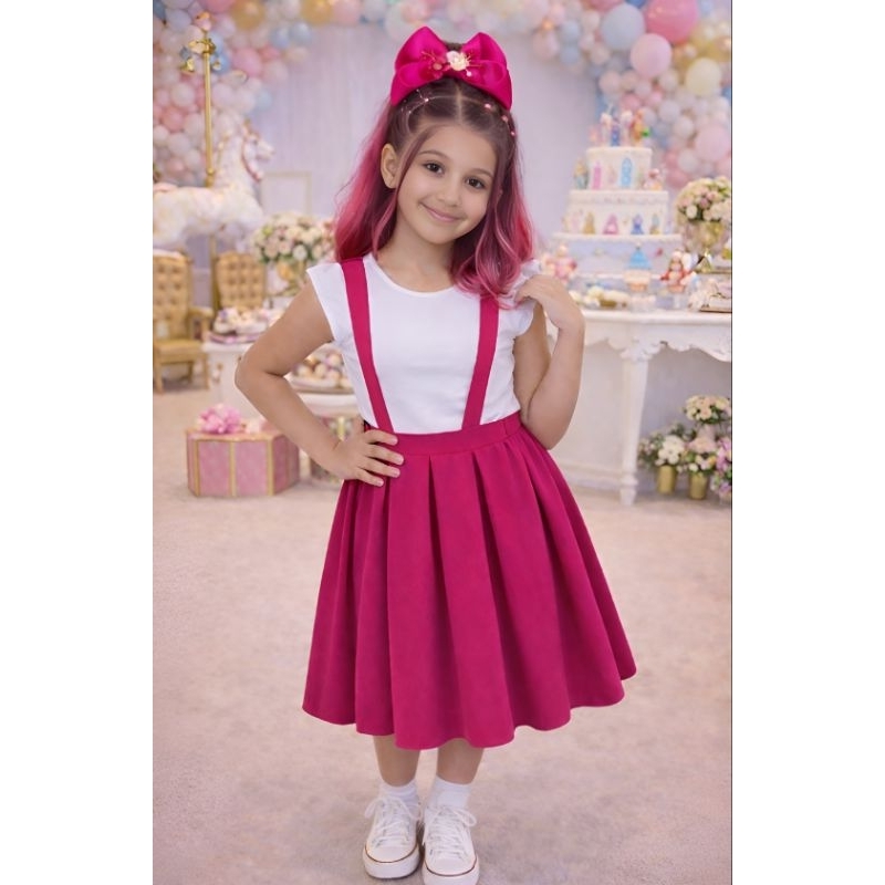 salopete infantil com  pregas  , sem blusa. entrega rápida.