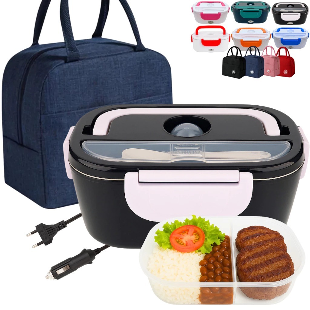 Marmita Elétrica Bivolt 1.5L com Bolsa Térmica 12V 24V 110V 220V para Carro Caminhão  Casa