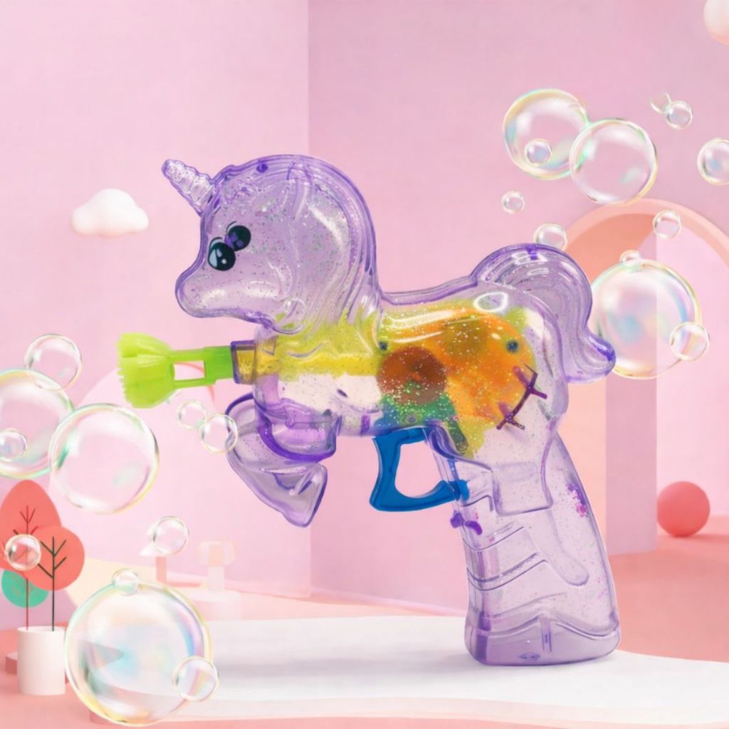 Lança Bolha De Brinquedo Crianças Meninas Infantil Unicórnio Brinquedos Bolhas de Sabão Divertido