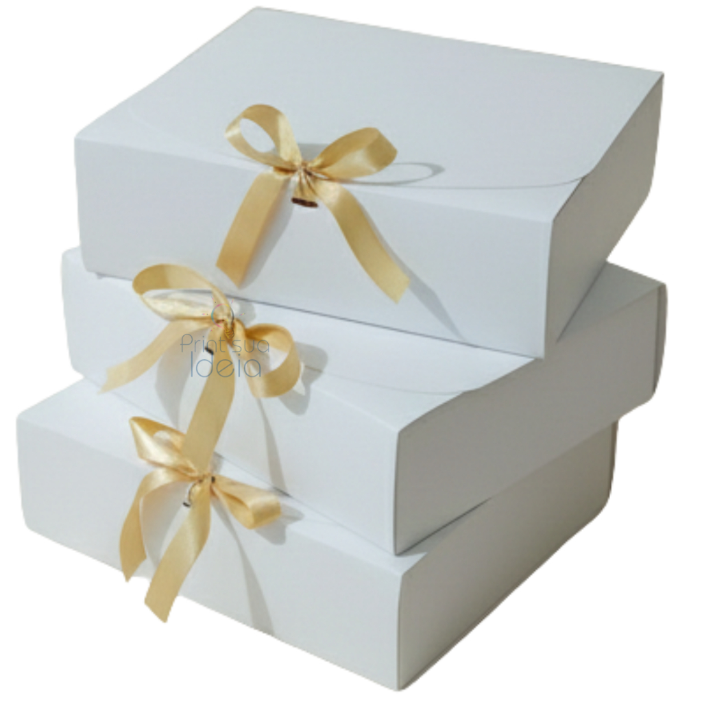 5/10/12 Caixa presente tamanho grande 25x20x8cm caixinha ideal para convite padrinhos casamento bebê
